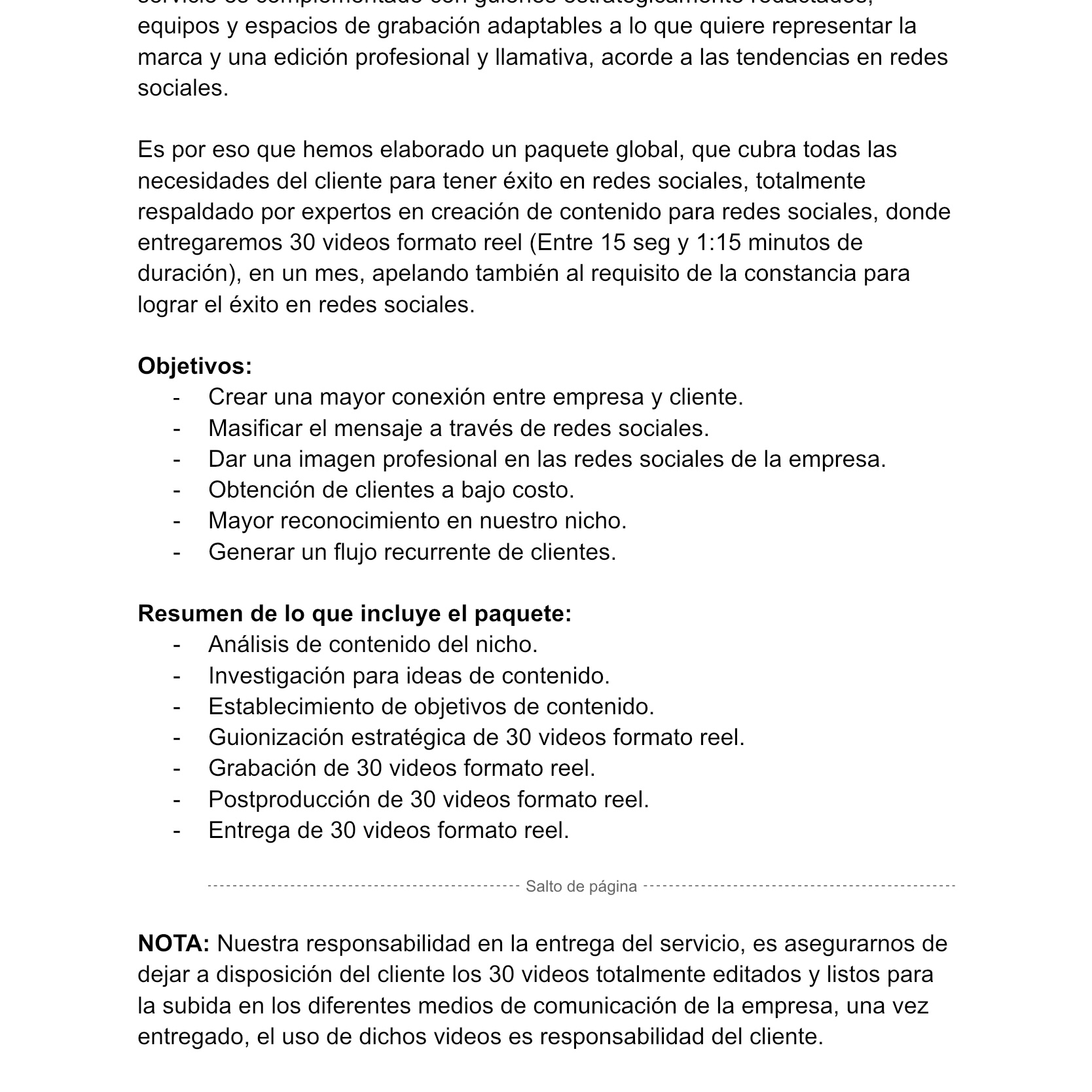 Content Specialist marcas personales