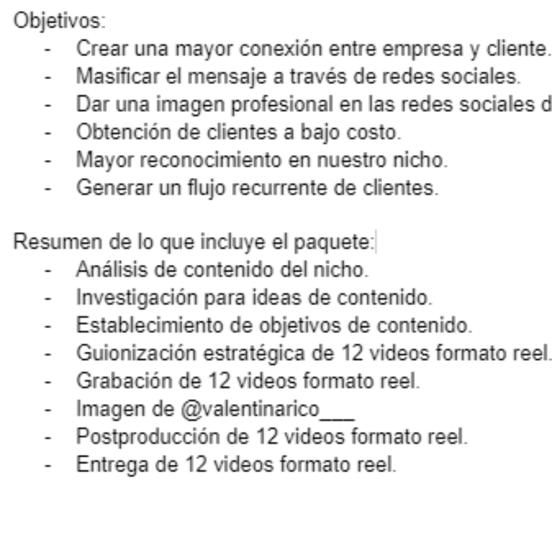 SERVICIO DE IMAGEN Y CONTENT SPECIALIST PARA REDES SOCIALES